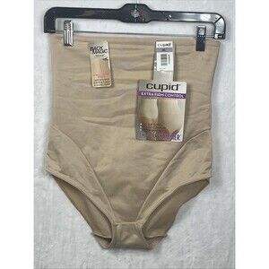 Cupid Hi-Waist Brief Extra Firm Control Beige Shapewear Style 5745 Size 2XL NEW